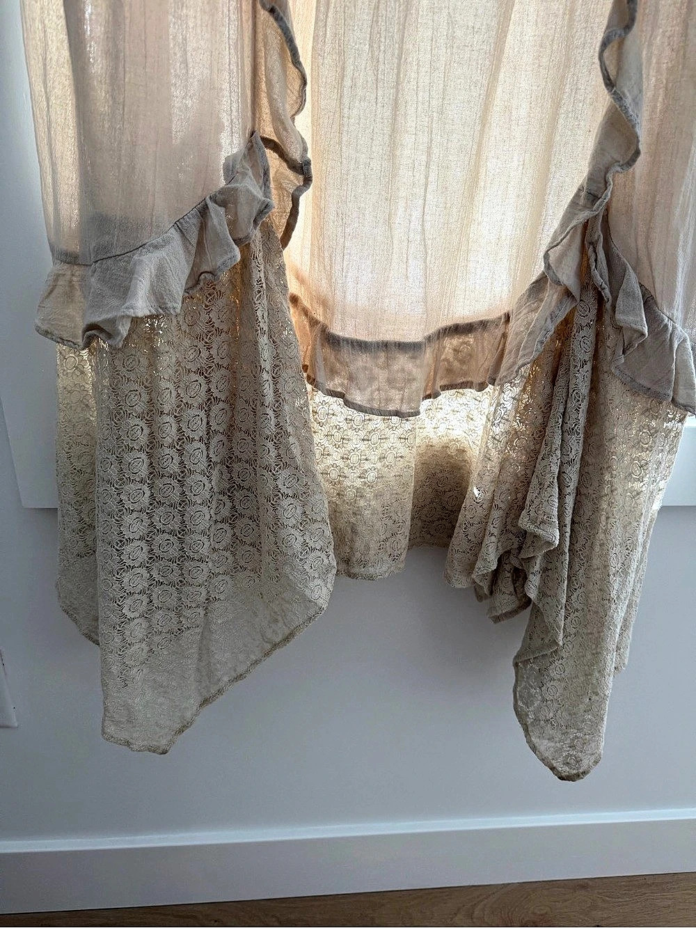 Free People Floral Lace Maxi Dress in Beige - Picture 5 of 7